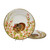 Caspari Round Paper Dinner Plates, Turkey and Berries - 2 Packs (18240DP)
