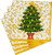 Caspari Paper Beverage Napkins, Gilded Tree - 2 Packs (18100C)