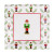 Caspari Square Paper Salad/Dessert Plates, Little Nutcracker - 2 Packs (18120SP)