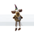 Ganz Shelf Sitter, Merry ChrisMoose - Gray Scarf (EX25213A)