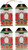 Caspari Hanging Gift Tags, Nutcracker - 1 Pack (HT064)