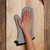 Now Designs by Danica Superior Oven Mitt, Narrow Stripe - Black (501928)