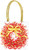 Caspari Small Square Gift Bag, Pepperberry - White (10094B1.5)