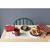 Now Designs Natural Ribbed Placemats, Red & Green (NPM2866D)