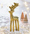 TAG Reindeer Silhouette Figurine, Large Gold (G18920)