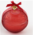 One Hundred 80 Degrees 4.5" Christmas Ball Candle, Red (KS0020B)