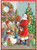 Caspari Advent Calendar, Santa at The Mantel (ADV274)