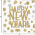 Caspari Paper Beverage Napkins, Confetti Happy New Year - 2 Packs (15082C)