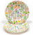 Caspari Round Paper Salad/Dessert Plates, Bunny Field - 2 Packs (18530SP)