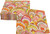 Caspari Paper Beverage Napkins, Marbled Ceramica Raspberry & Chartreuse - 2 Packs (18450C)