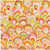 Caspari Paper Beverage Napkins, Marbled Ceramica Raspberry & Chartreuse - 2 Packs (18450C)