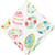 C&F Home Cloth Napkin, Colorful Easter Egg Charm & Plaid - Set of 4 (C842613496)