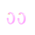 Zenzii Earrings, Open Hoop - Lavender (E2656LAV)