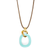 Zenzii Necklace, Curved Oval - Bright Blue (N2914BBLU)