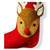 TAG Felt Stocking, Reindeer (G20454)
