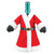 Hanna's Handiworks Wine Bottle Cover, Mrs. Claus Coat (15216)