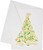 Caspari Boxed Christmas Cards, Calligraphy Christmas Tree - 15 Cards (104221)
