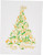 Caspari Boxed Christmas Cards, Calligraphy Christmas Tree - 15 Cards (104221)