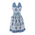 Design Imports India Printed Apron, Blue Ophelia (755999)