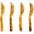 Now Designs Resin Spreaders, Tortoiseshell - Set of 4 (HSV3923D)