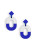 Zenzii Earrings, Game Day - Cobalt/White (E3205CWC)