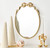 RAZ Imports 7.75" Bow Candle Stick, Gold (4512201B)