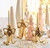 RAZ Imports 6.5" Bow Candle Stick, Gold (4512201C)