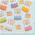 Caspari Paper Linen Beverage Napkins, Cake Frosting - 2 Packs (18860CG)