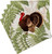 Caspari Paper Beverage Napkins, Turkey Among Ferns - 2 Packs (18770C)