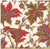 Caspari Paper Beverage Napkins, Paisley Leaves Ivory - 2 Packs (18760C)