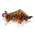 Badash 8" Toro Grande Bull Murano Glass Figurine (J470)