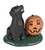 Byers' Choice Dog, Black Lab with Pumpkin (712A)