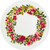 Boston International 12" Round Platter, Cranberry Wreath (KAC25486)