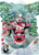 SANTORO Swing Card, Christmas 3D Pop Up Card - Sledging Penguins (XSC206)