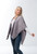 Ganz Neutral Bordeaux Cardi Wrap, Heathered Grey (FBRDCRDNEUT2HTHRGRY)
