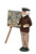 Byers' Choice Caroler, Pierre Renoir with Easel (2267R)