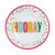 Mud Pie Hooray Confetti Round Platter (42200221)