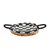 Mud Pie Woven Platter Set, Checkered (40700813)