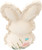 Boston International Embossed Bunnies, Set of 2 (XAC26017)
