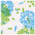 Caspari Paper Luncheon Napkins, Chrysanthemum Turquoise/Lime - 2 Packs (19010L)