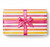 Caspari Gift Wrap Roll, Cafe Stripe Warm(10156RC)