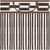 Caspari Small Square Gift Bag, Boho Stripe Black & Brown (10160B1.5)