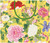 Caspari Large Gift Bag, A Profusion Of Flowers (10155B3)