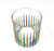 Gage 12oz Double Old Fashioned Whiskey Glass, Timeless Rainbow Colored Stripe (VA142M)