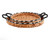 Mud Pie Woven Trays, Striped Edge - 2 Piece Set (42100118)