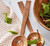 TAG Serving Utensils, Carved Handle  - Set of 2  (G20981)