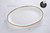 Pampa Bay Salerno Oval Platter, Gold/White (CER-2711-WG)