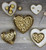 Pampa Bay Love is in the Air Medium Heart Dish, Gold/White (CER-2642-WG)