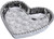 Pampa Bay Love is in the Air Small Porcelain Heart Dish, Silver (CER-2643)