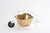 Pampa Bay Titanium-Plated Porcelain Square Snack Bowl (CER-2251-G)